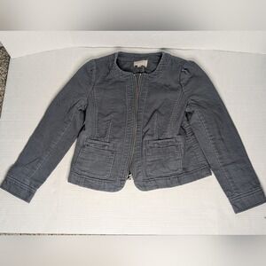 Ann Taylor Loft Petite Blue Jacket - 4P - Pre-owned